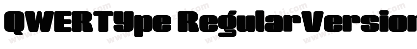 QWERTYpe RegularVersion 100 Octobe字体转换